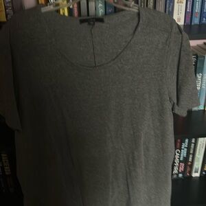 Make An Offer heather grey ELLOS short sleeve tunic t shirt 👚